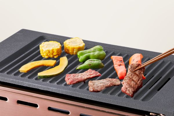 ネット販売限定 ガス高級焼肉器「焼王」ブロンズゴールド EX-YR819SGO